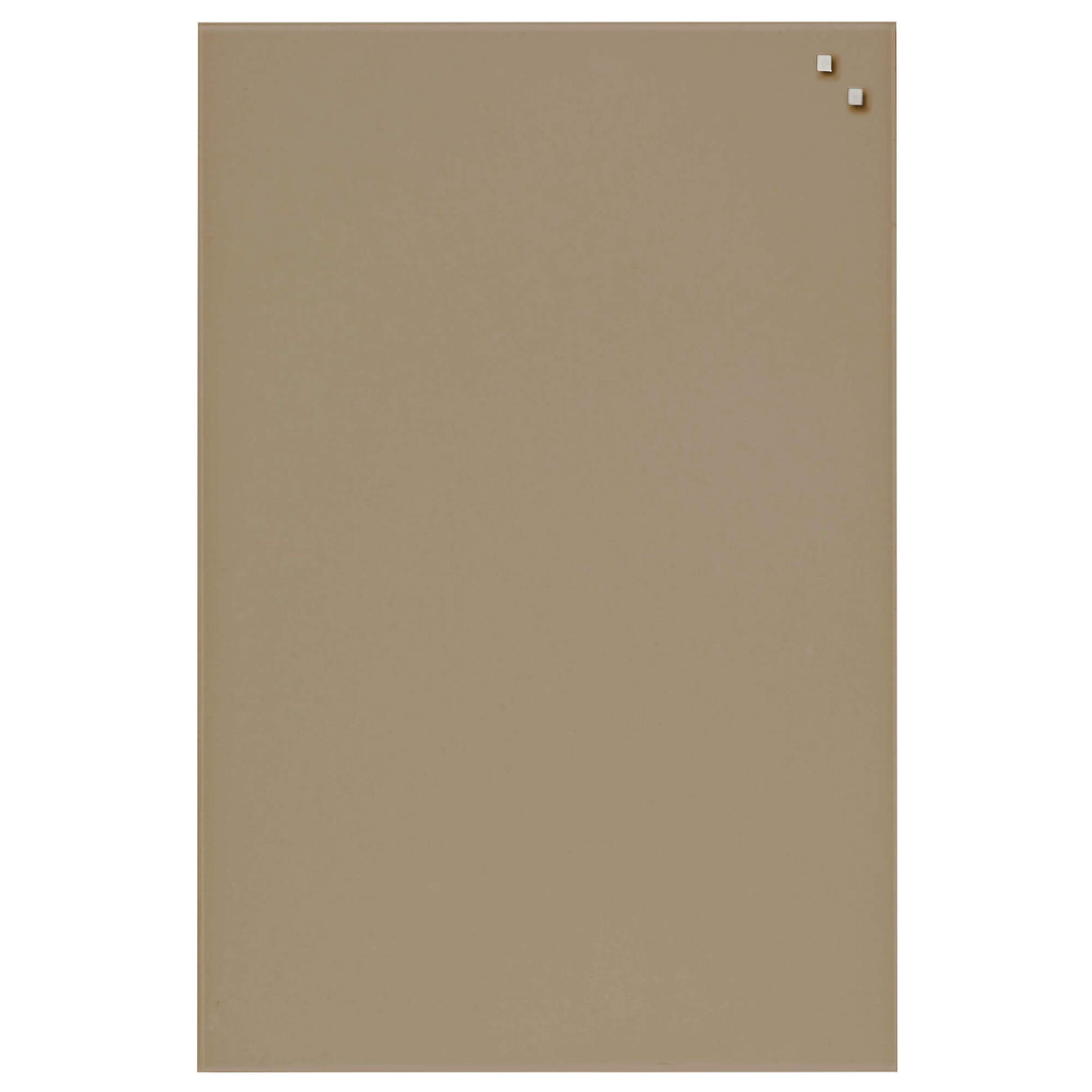 40 x 60 cm. Beige Magnetisk glastavle