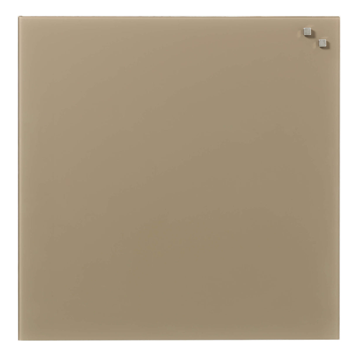 45 x 45 cm. Beige Magnetisk Glastavle