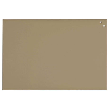 60 x 80 cm. Beige Magnetisk glastavle