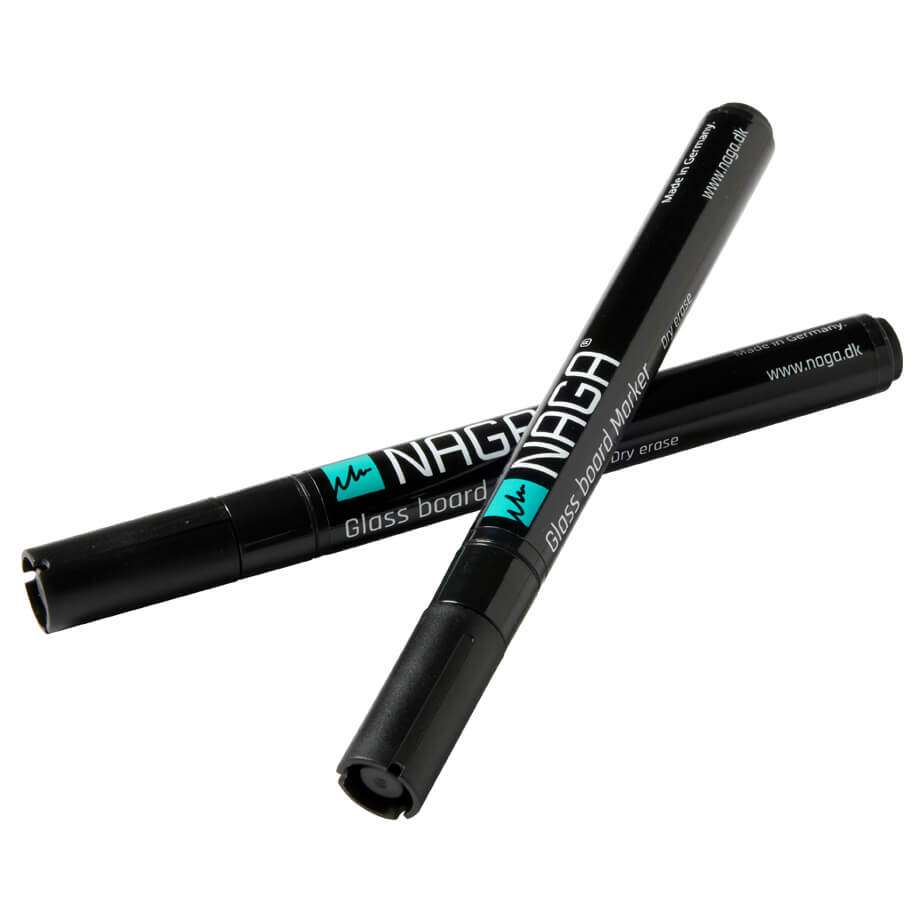 Sort pen til glastavle 2 mm | 2 mm. Sort Glastavle marker, Dry erase | Officely