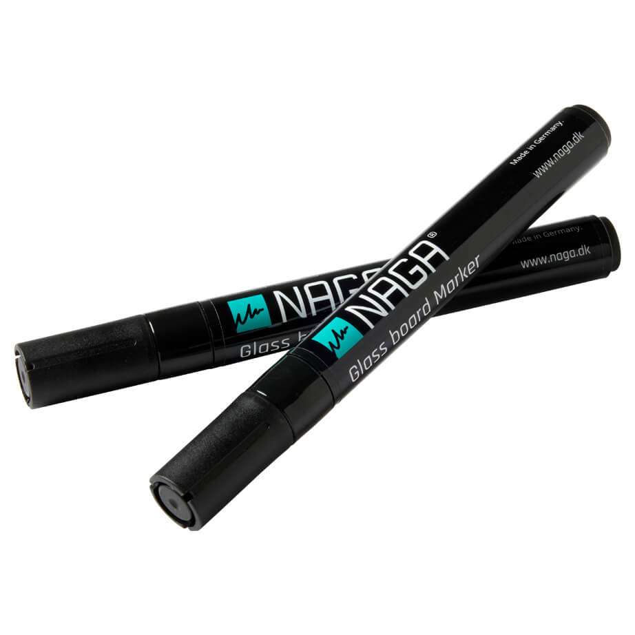 Sort marker til glastavle | 4,5 mm. Sort Glastavle marker, Dry erase | Officely