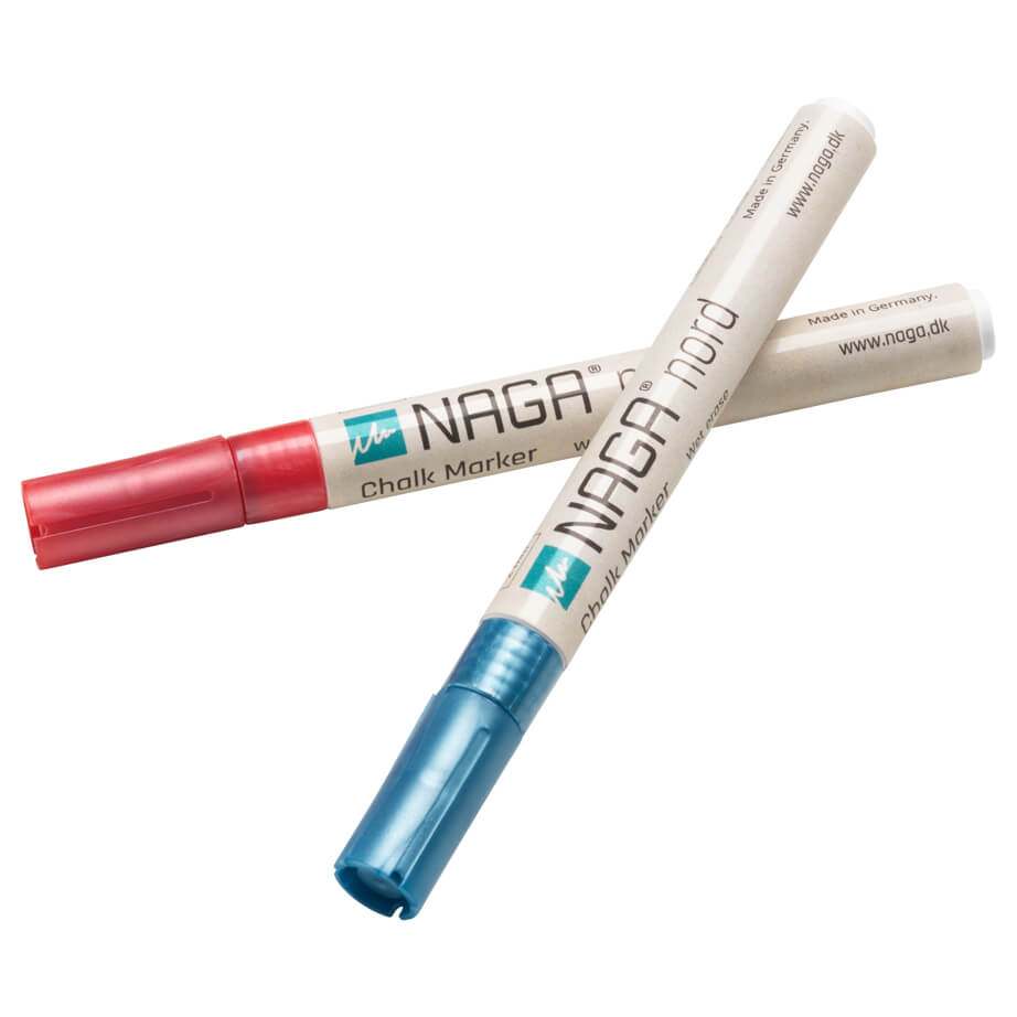 Blå metallic marker | 2 mm. Blå & Pink Metallic Glastavle marker, Wet erase | Officely