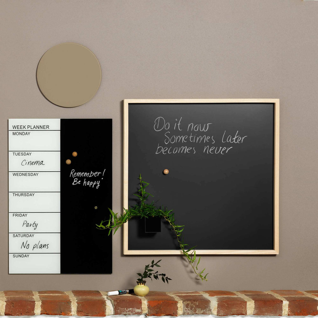 Glas uge tavle Engelsk | 40 x 60 cm. Glas uge tavle Engelsk | Officely