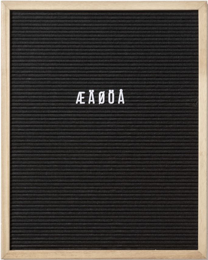 Ekstra bogstaver til bogstavtavle