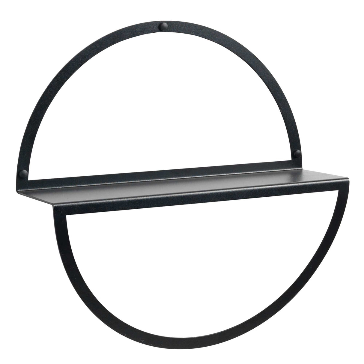 Sort hylde til planter | 35 cm, Cirkel hylde, Sort metal | Officely