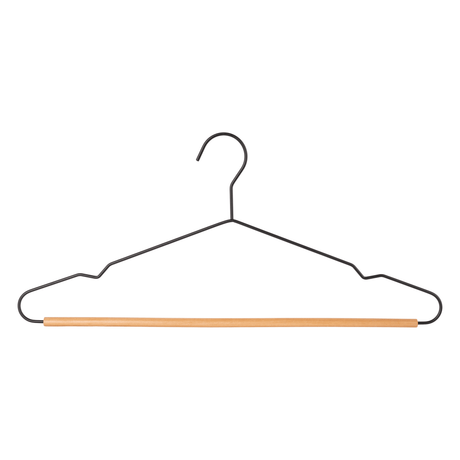 Bøjler, sort/natur, 3 stk.