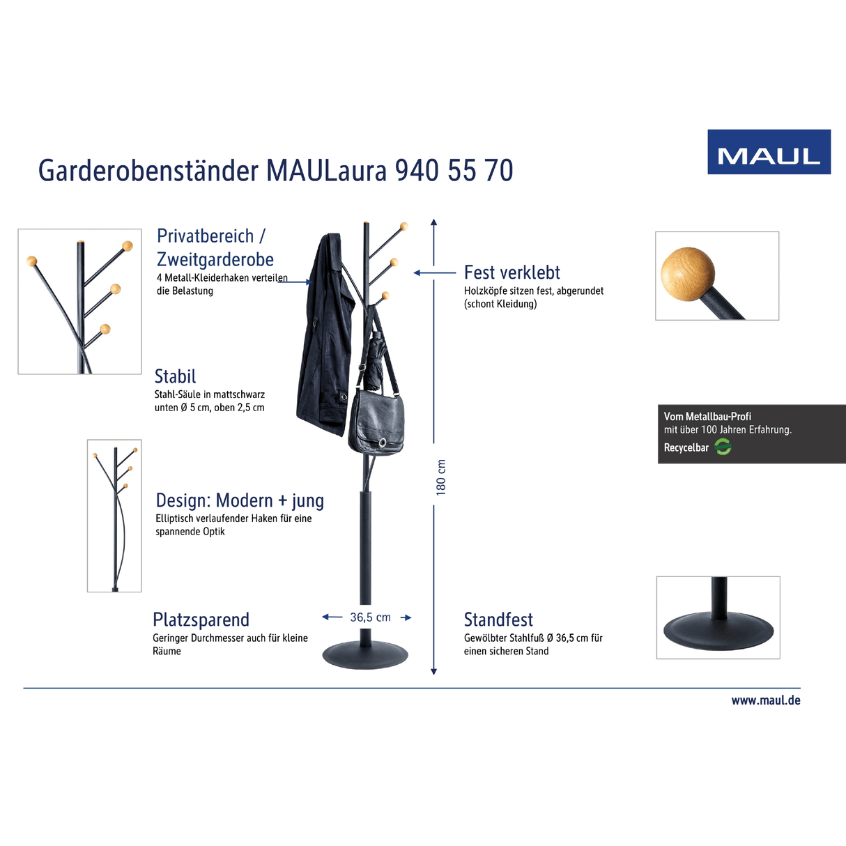 Coat stand black metal drawing 71695.png