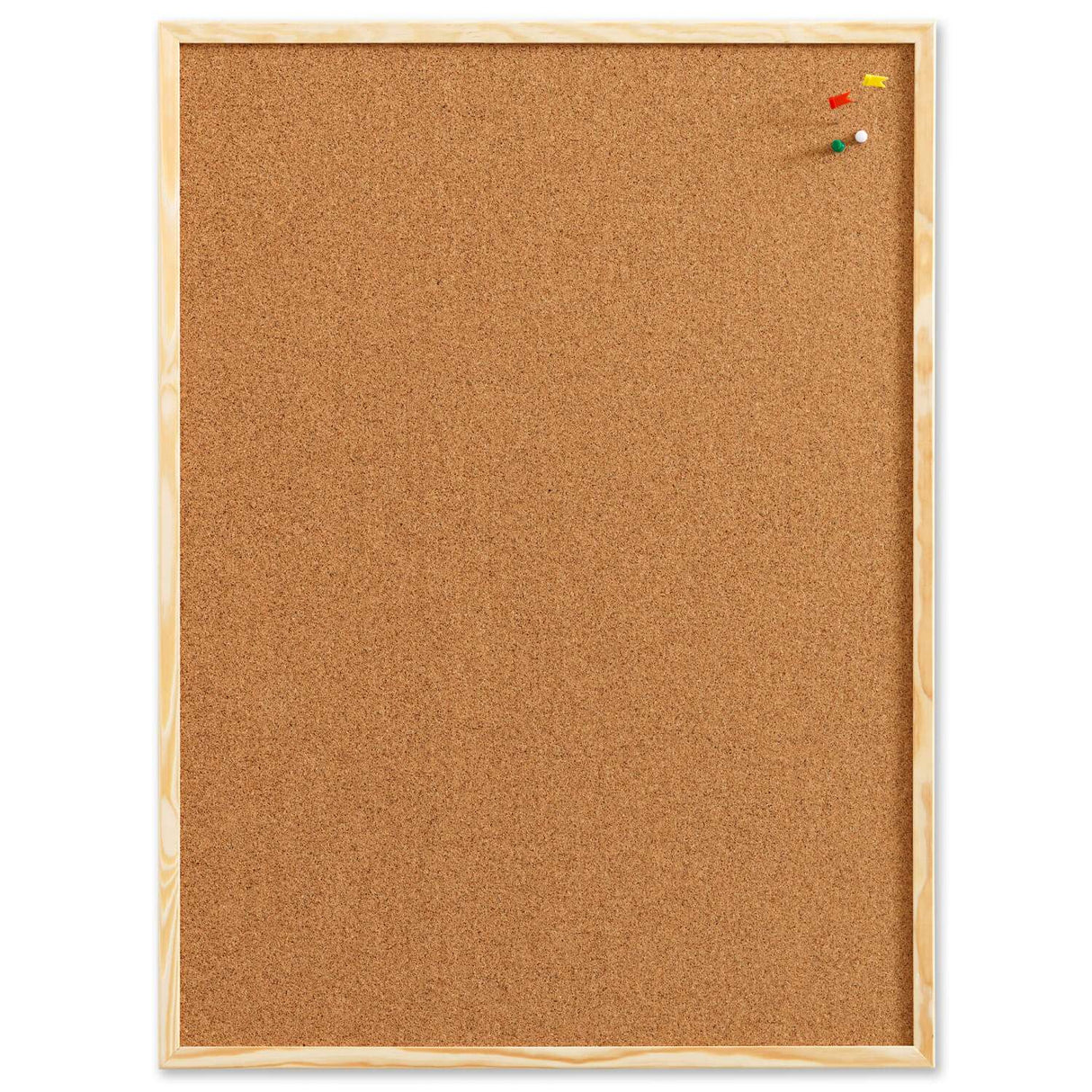 Opslagstavle kork 100 x 60 | 100 x 60 cm. Kork opslagstavle med træramme | Officely