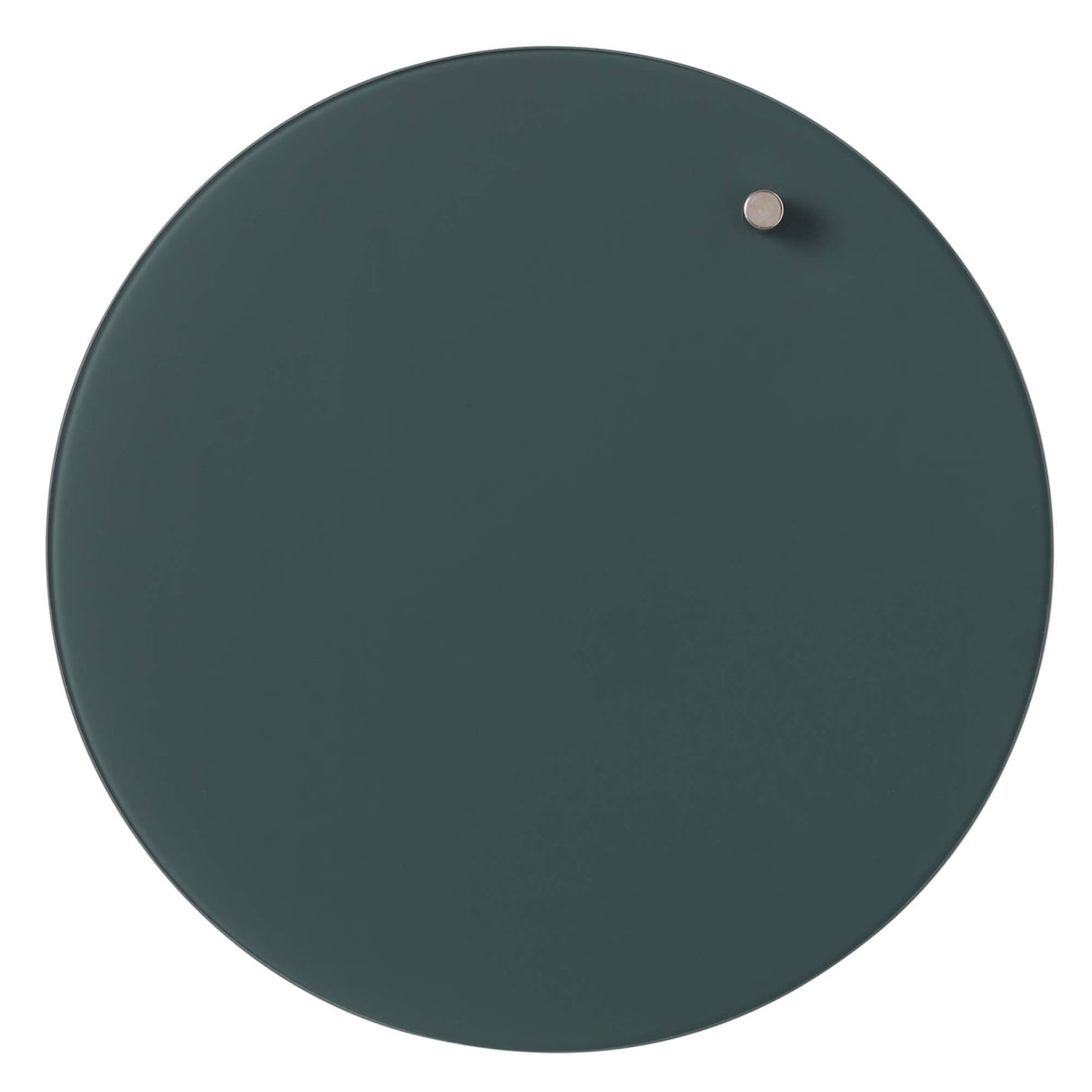 Mørkegrøn glastavle 25 cm | Cirkel 25 cm. Mørkegrøn Magnetisk glastavle  | Officely