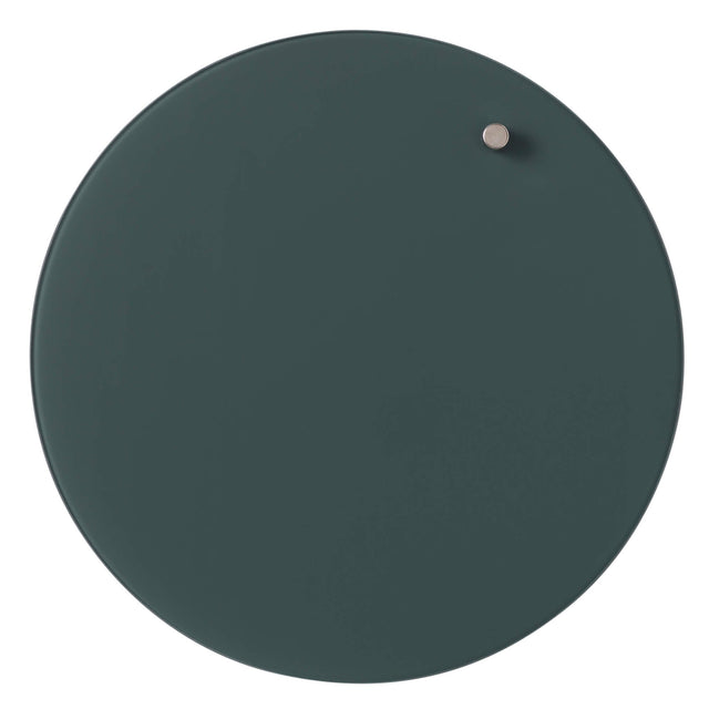 Mørkegrøn glastavle 25 cm | Cirkel 25 cm. Mørkegrøn Magnetisk glastavle  | Officely