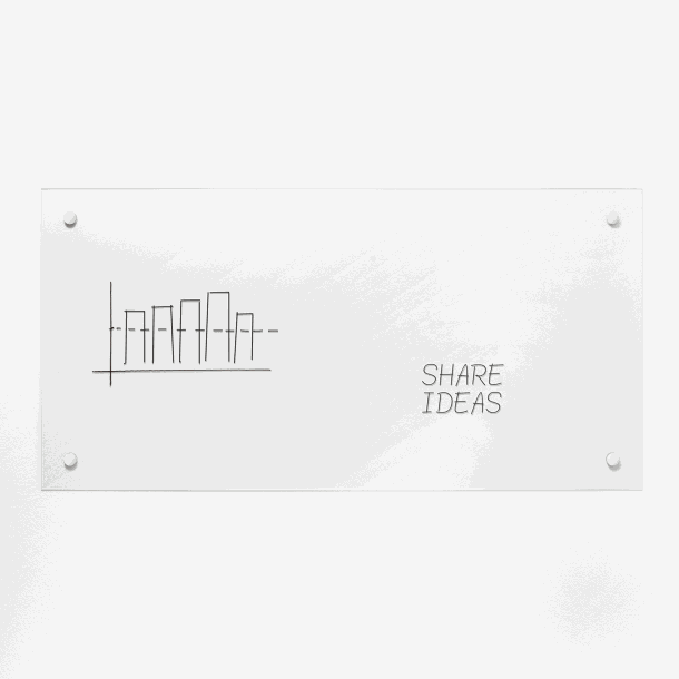 60 x 55 frosted glas | 60 x 55 cm. Frosted Glastavle IKKE MAGNETISK | Officely