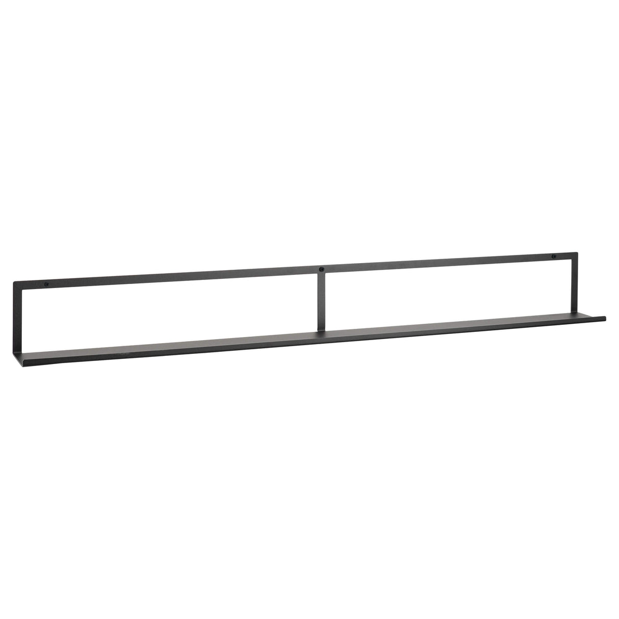 90 cm. Gallerihylde, Sort metal