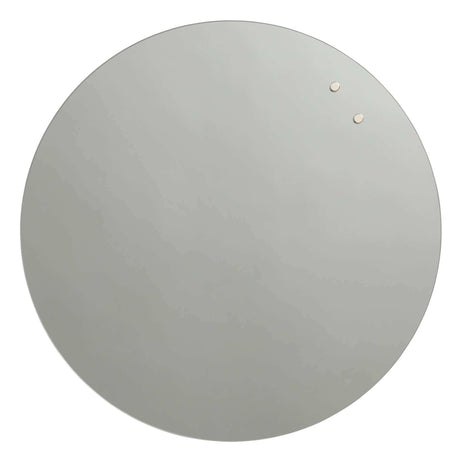 Grafit spejl rundt | Cirkel 45 cm. Grafit tonet Spejl / Magnetisk glastavle  | Officely