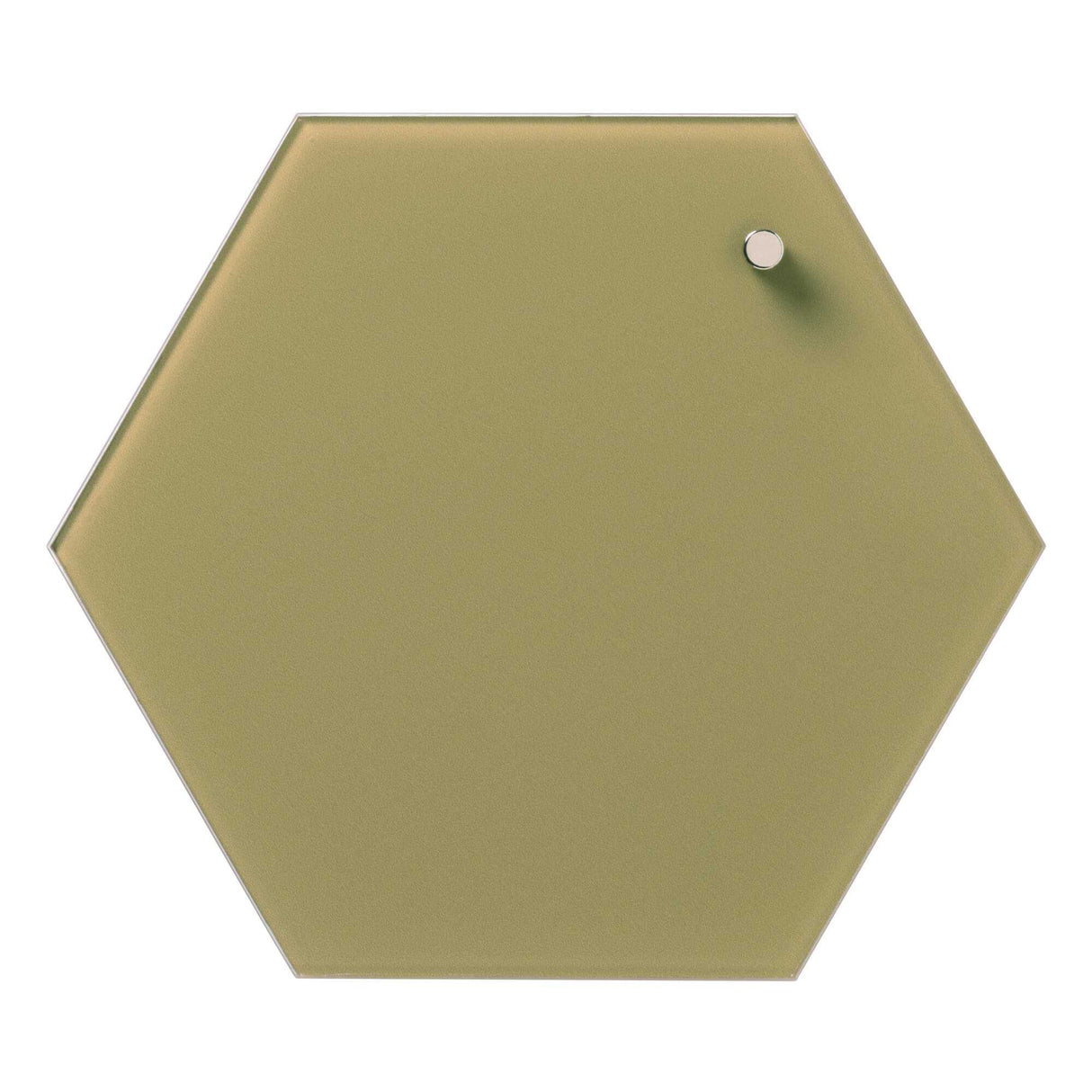 Hexagonal 21 cm | Hexagonal 21 cm. Urte grøn Magnetisk glastavle | Officely
