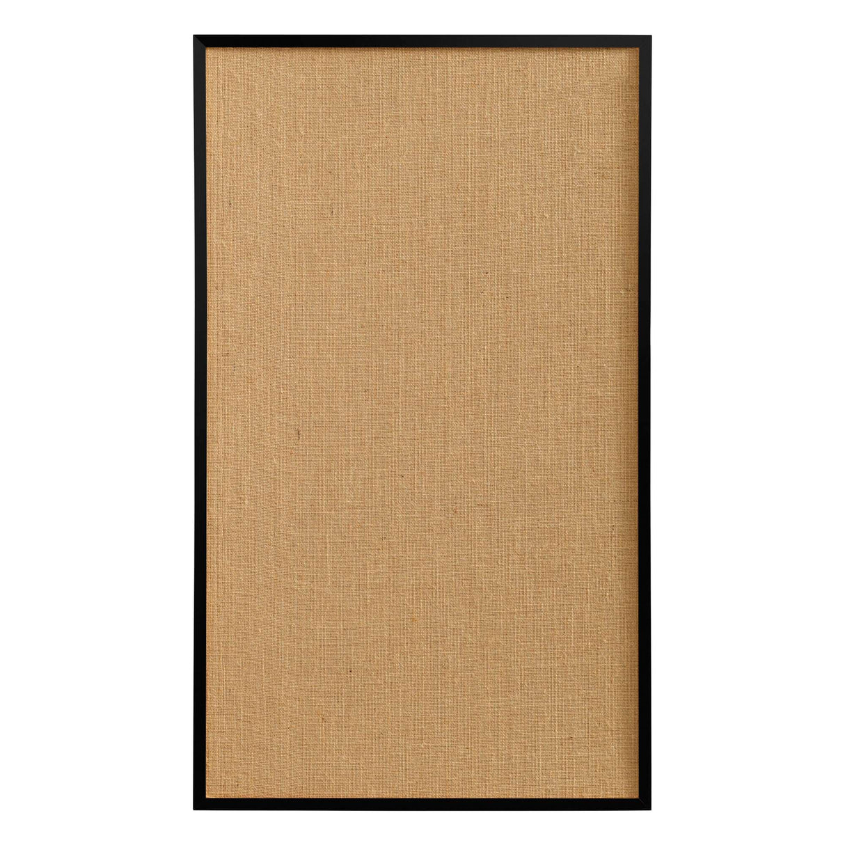 Hessian opslagstavle med sort ramme | 100 x 60 cm. Hessian opslagstavle med sort ramme | Officely