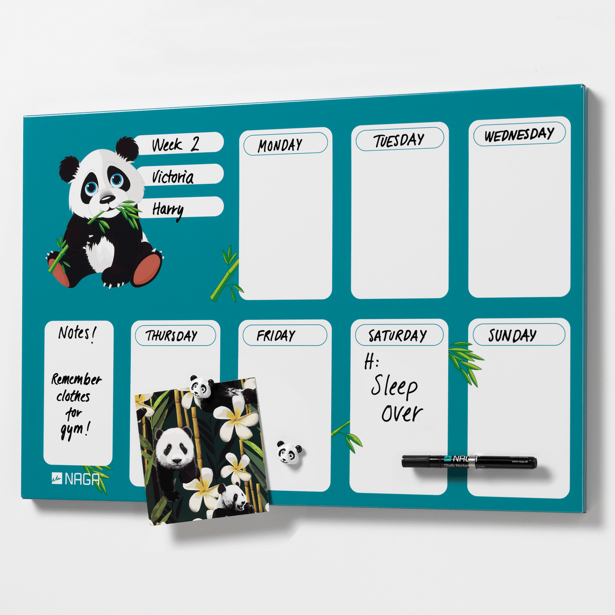 Kids week planner board magnetic 60x40 12220a.png
