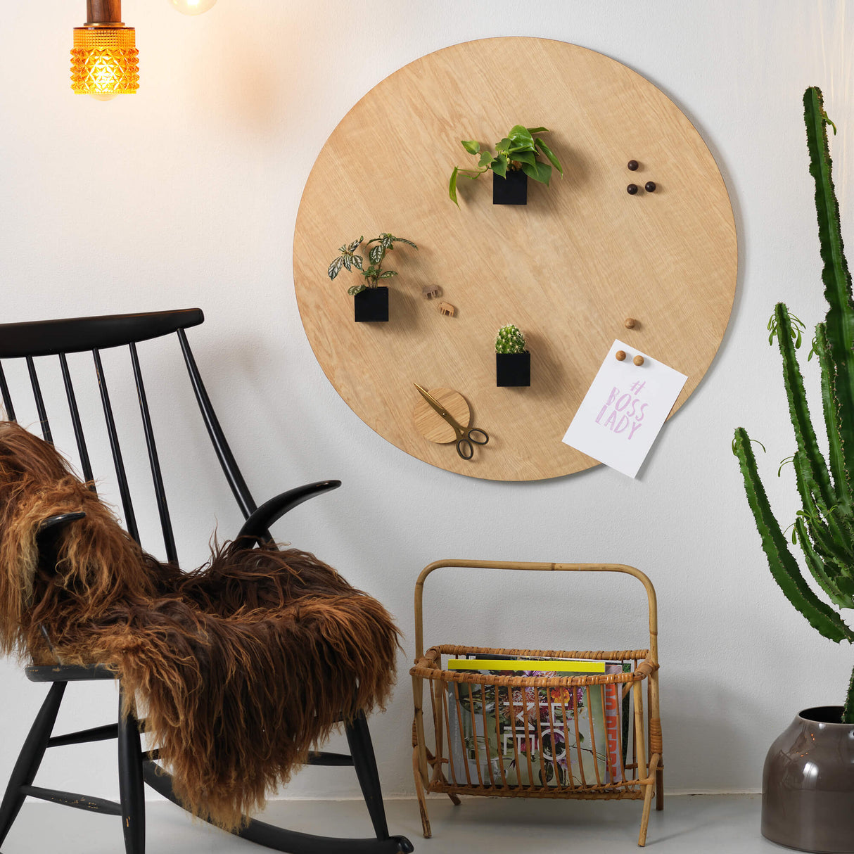 Cirkel 80 cm. Eg Magnetisk tavle