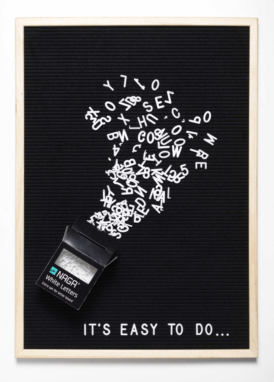 50 x 70 cm. Bogstavtavle