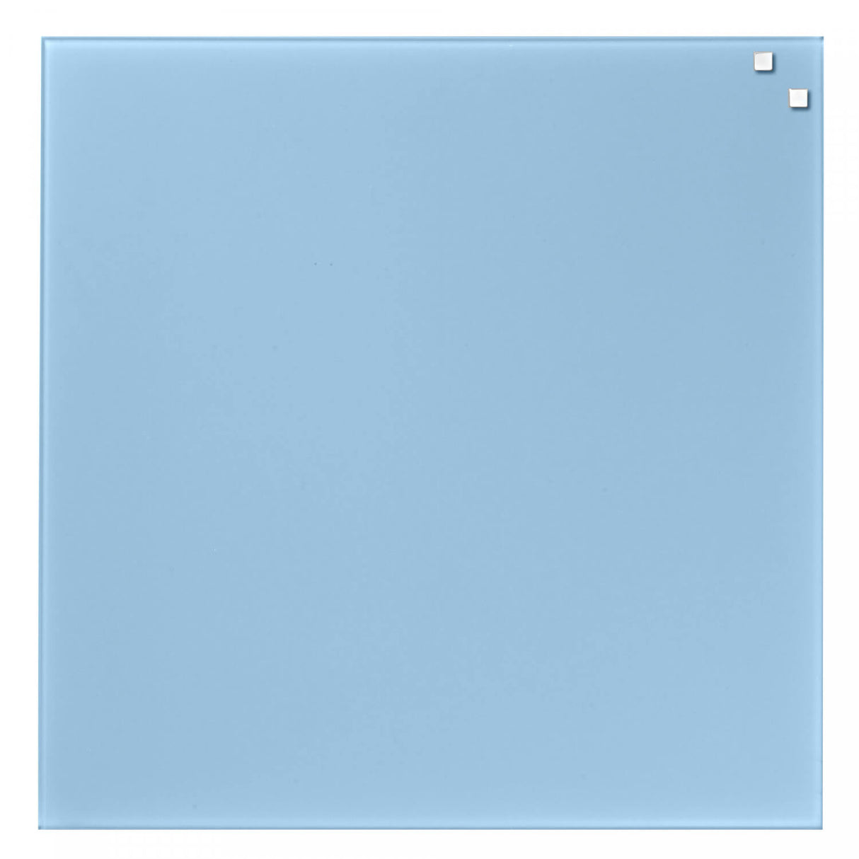 45 x 45 cm. Lyseblå Magnetisk Glastavle