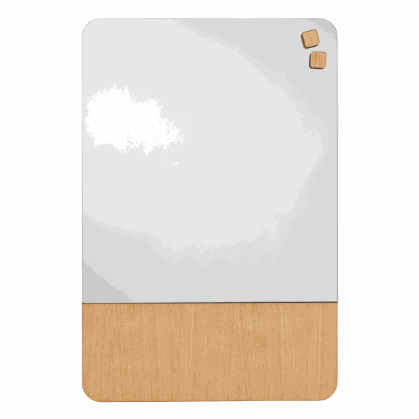 Finertavle magnetisk 60 | 40 x 60 cm. Spejl/Egefiner Magnetisk tavle | Officely