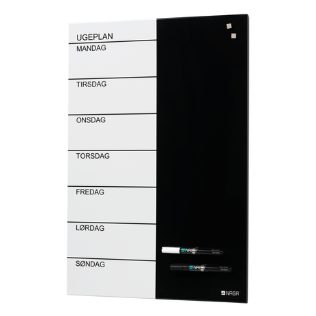 Magnetic steel week planner board danish 60x40 12210.png