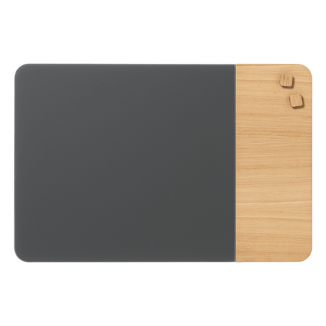 Matt grey glass veneer magnetic board 60x40cm 15310.png