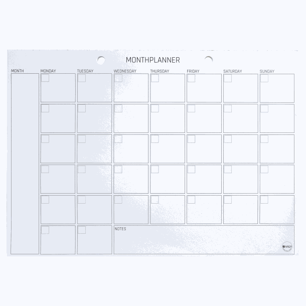 A4 Planlægnings blok | A4 Planlægnings blok, Månedsplan, Engelsk | Officely