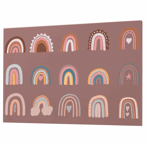 Sjov magnet tavle | Magnetisk Ståltavle 60 x 40 cm. Zoo | Officely