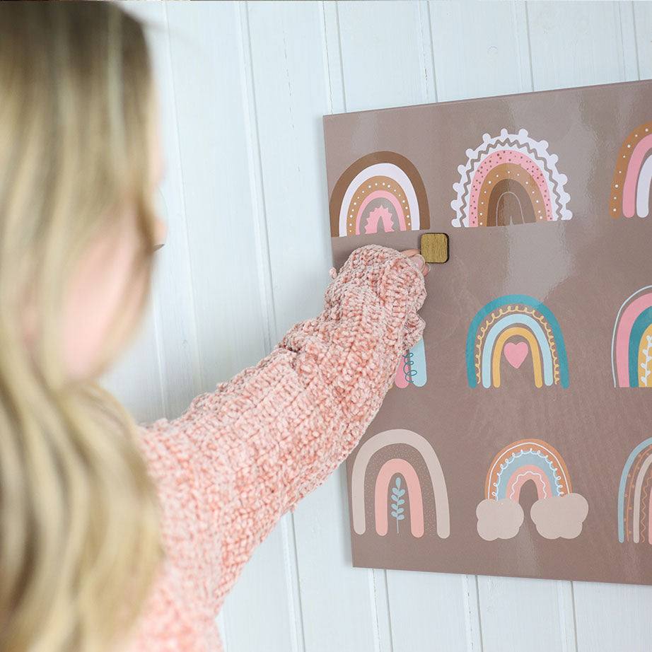 Magnetisk Ståltavle 60 | Magnetisk Ståltavle 60 x 40 cm. Regnbue | Officely