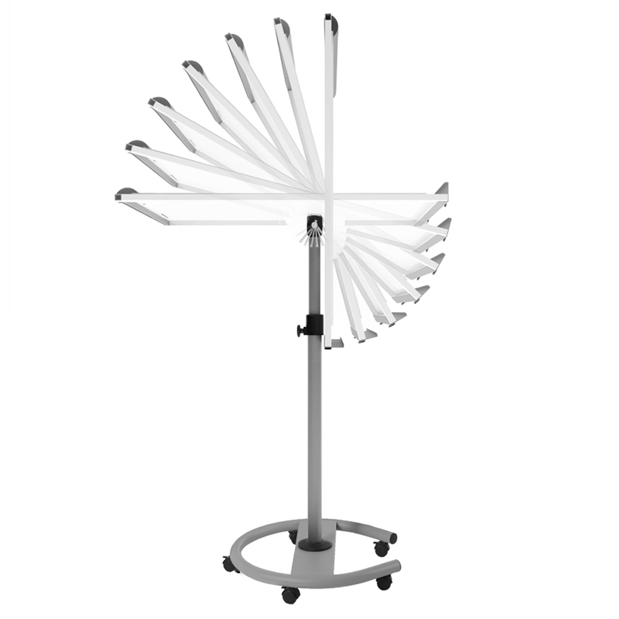 Rocada 360º mobil flipchart whiteboard og bord i et