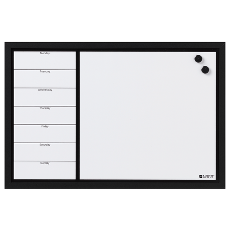 Ugeplan engelsk whiteboard magnetisk 60x40cm 12402.png