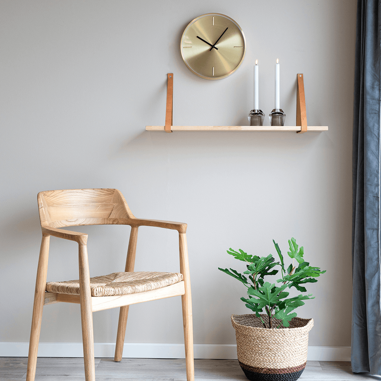 Wall clock gold decoration 80019.png