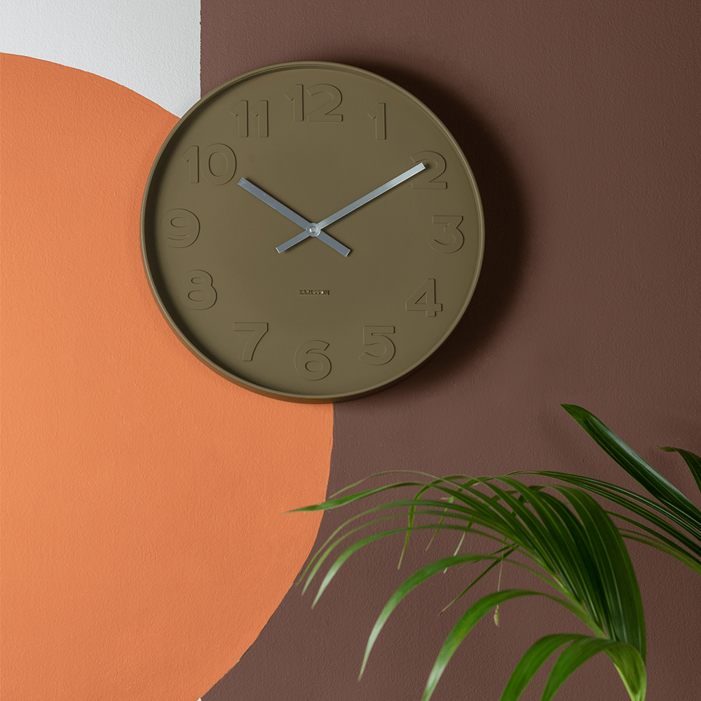 Wall clock green decoration 80002.png