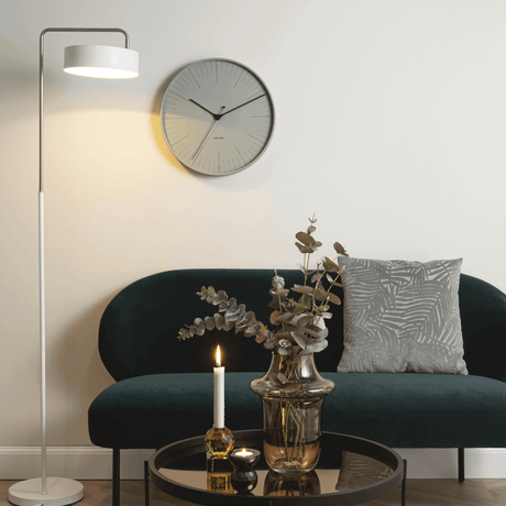 Wall clock grey green decoration 80008.png