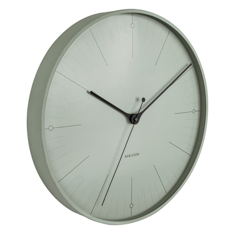 Wall clock grey green side 80008.png