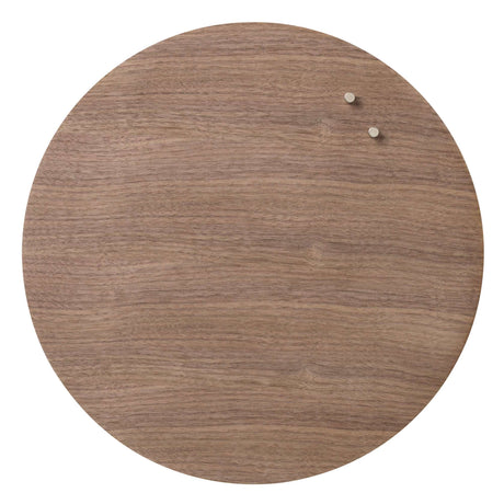 Valnød tavle 45 cm | Cirkel 45 cm. Valnød Magnetisk tavle  | Officely