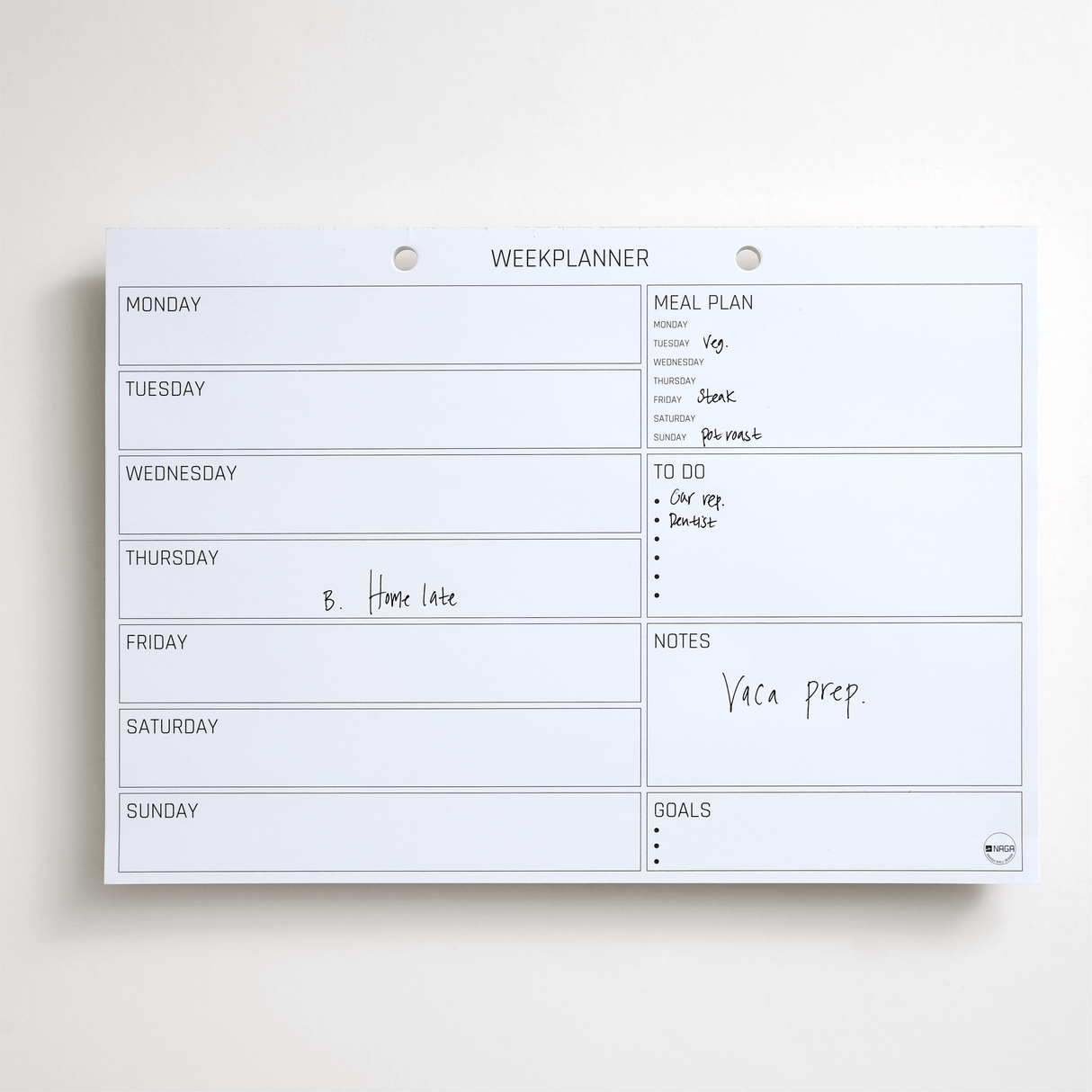 Week planner a4 pad 12917.png