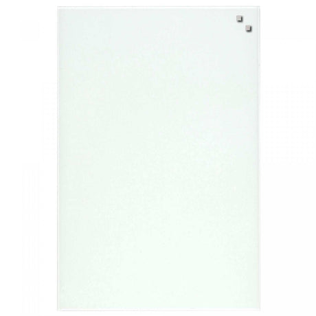 40 x 60 cm. Hvid Magnetisk Glastavle