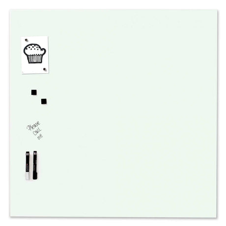 Hvid Magnetisk Glastavle 100 x 100 | 100 x 100 cm. Hvid Magnetisk Glastavle  | Officely