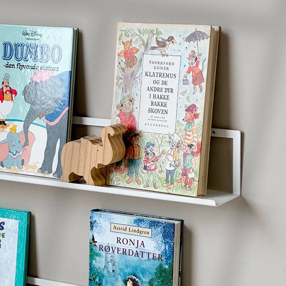 Hvid gallerihylde | 90 cm. Gallerihylde, Hvid metal | Officely