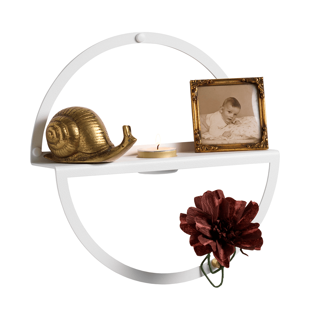 White metal tealight circle shelf 70156.png