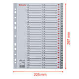 Register PP A4 1-54 grå