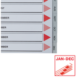 Register PP A4 Jan-Dec (GB) grå