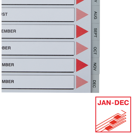 Register PP A4 Jan-Dec (GB) grå