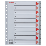 Register PP A4 maxi 1-10 grå