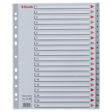 Register PP A4 maxi 1-20 grå