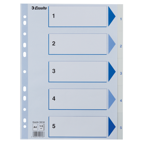 Register PP A4 1-5 hvid