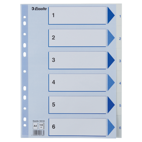 Register PP A4 1-6 hvid