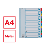 Register Mylar karton A4 1-12