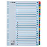 Register Mylar karton A4 1-20